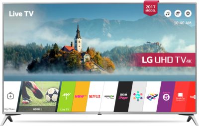 LG 43UJ651V 43 Inch Smart Ultra HD TV with HDR.